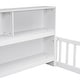 preview thumbnail 18 of 66, Wooden bed floor bed with bedside bookcase and shelves