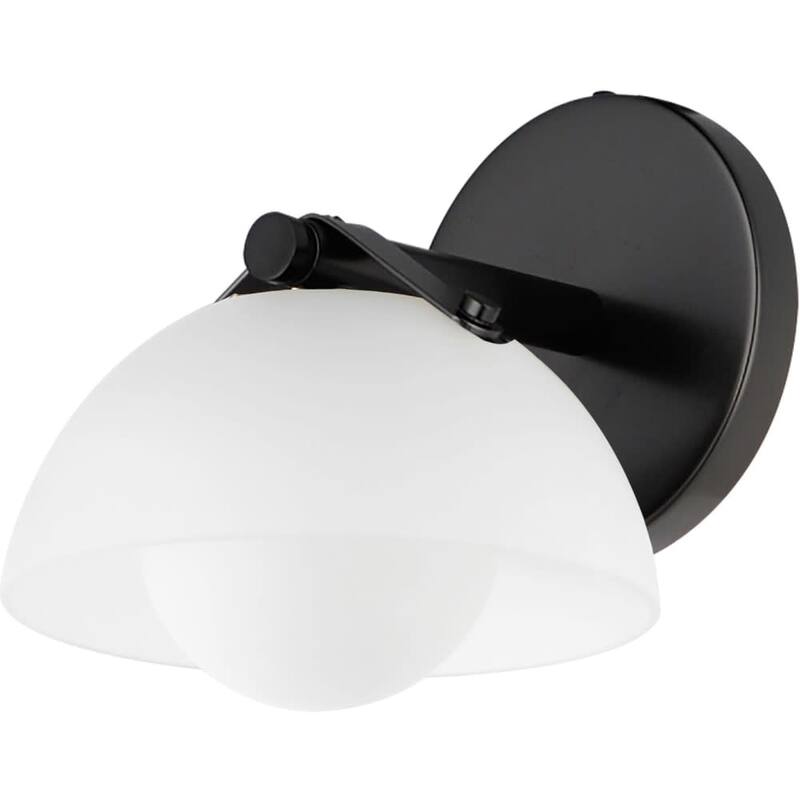 Studio M SM31001FT Domain 7" Tall LED Bathroom Sconce with Glass - Gunmetal