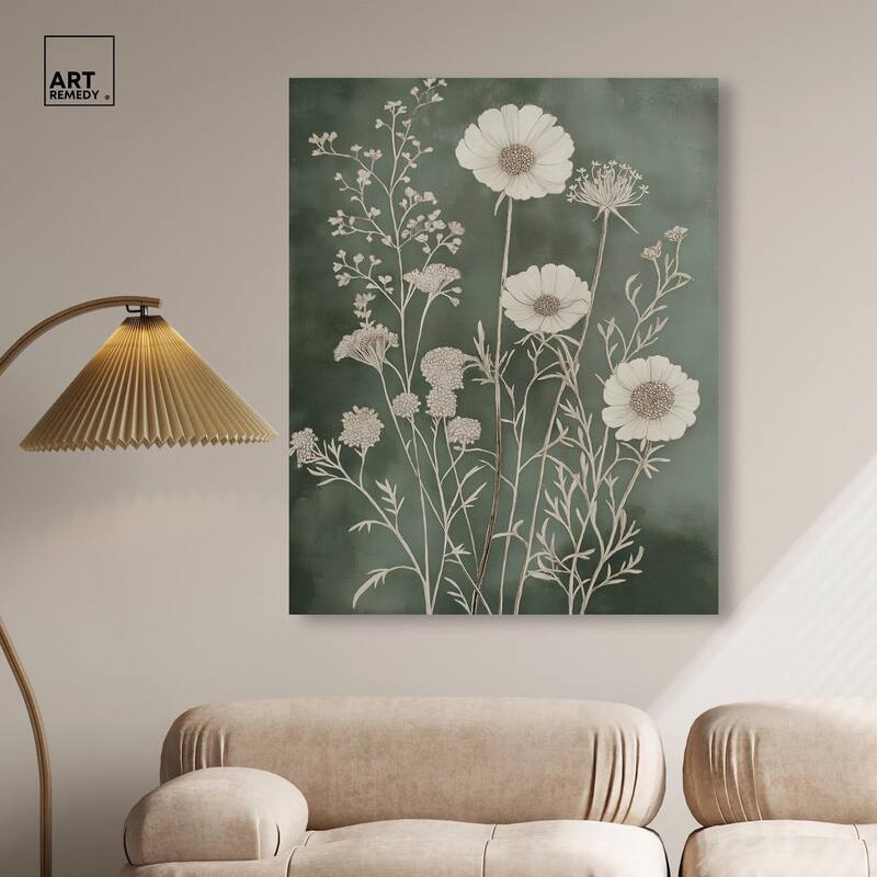 Airy Green Garden Canvas by Art Remedy, Gallery Wrapped