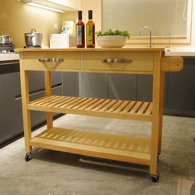 Kitchen Island & Kitchen Cart(no include stool)