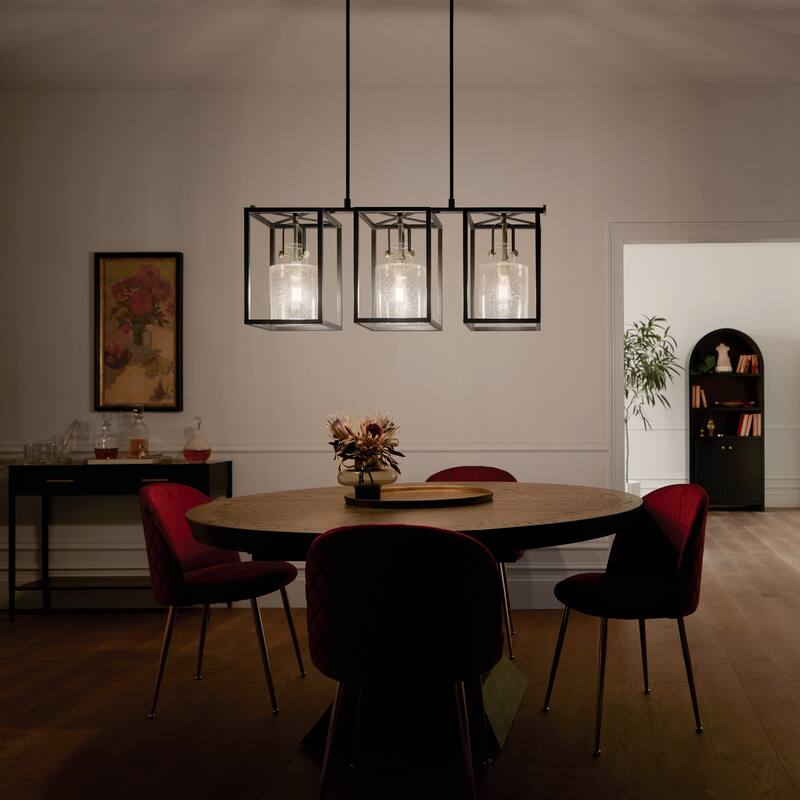 Kichler Lighting Kitner 3-Light Chandelier Natural Brass