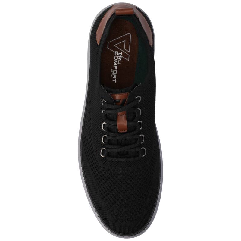 Vance Mens Norris Medium and Wide Width Lace-up Casual Knit Sneaker