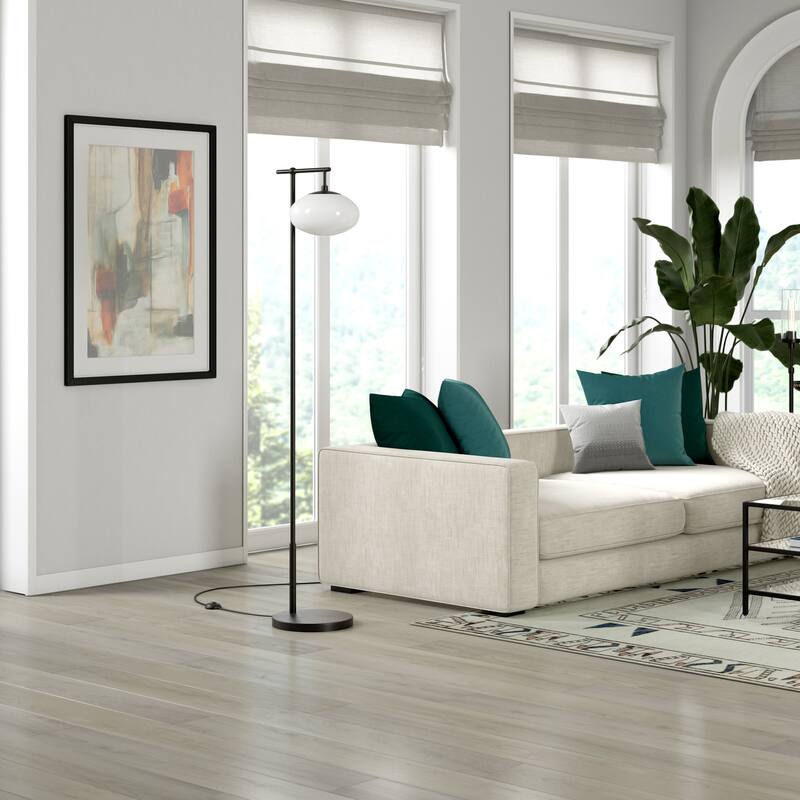 Blume 68" Tall Floor Lamp with Glass Shade