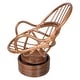 preview thumbnail 6 of 4, Bali Rattan Swivel Rocker with Microsuede Cushion