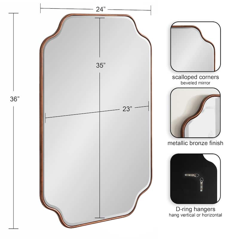Kate and Laurel Plumley Framed Wall Mirror