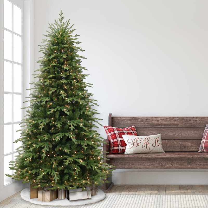 Puleo International 7.5 ft. Pre-lit Galveston Fir Artificial Christmas Tree