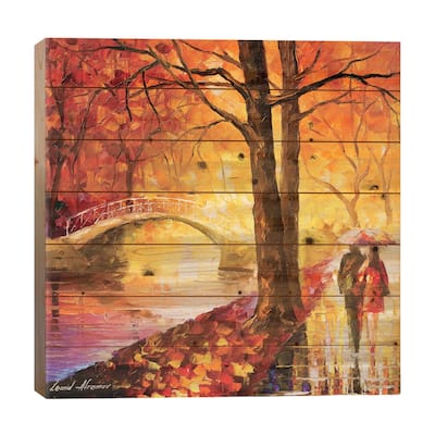 Dreaming Emotions Print On Wood by Leonid Afremov - Multi-Color