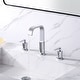 preview thumbnail 1 of 14, Luxier WSP03-T Widespread Bathroom Faucet with Pop-Up Drain Chrome