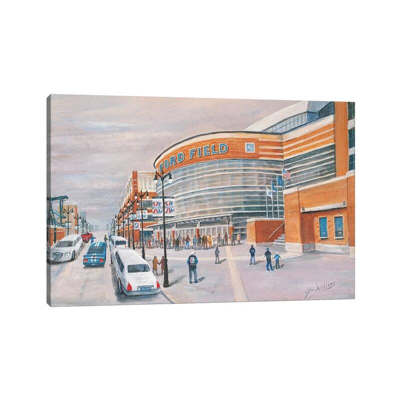 iCanvas "Ford Field" by Jim Williams Canvas Print