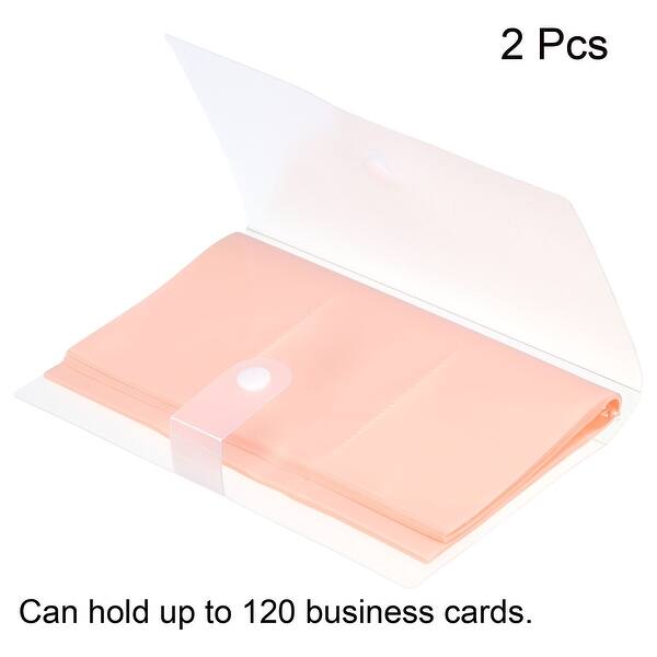 2x Plastic Business Card Holders Card Binder Book Name Cards Organizer -  Bed Bath & Beyond - 37255355