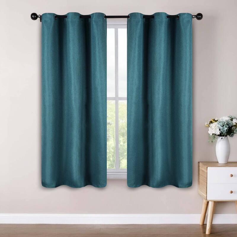 Superior Jaxon Washable Room Darkening Curtains, Set of 2 Panels