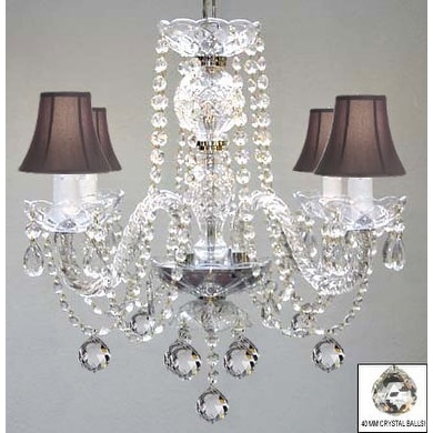 Murano Venetian Style Crystal Chandelier Lighting With Shades - Chandeliers For Bedrooms by Overstock.com