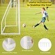 preview thumbnail 10 of 8, Costway All Weather Soccer Goal Football Training Equipment with - See Details