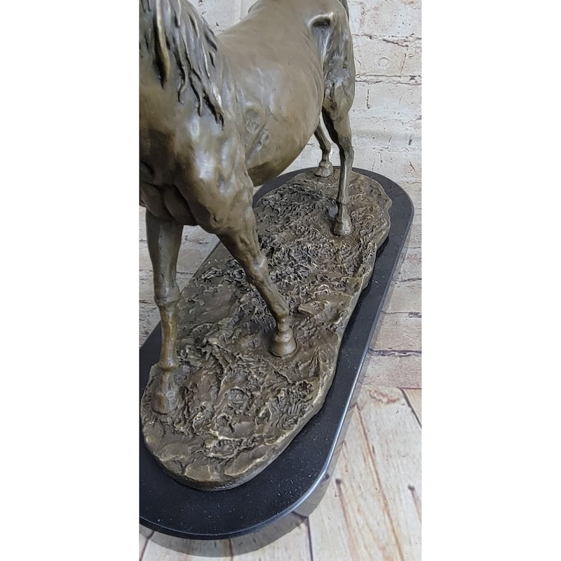 Abstract Modern Art Stallion Racing Imitative Horse Trophy Bronze Sculpture By Mene Figure