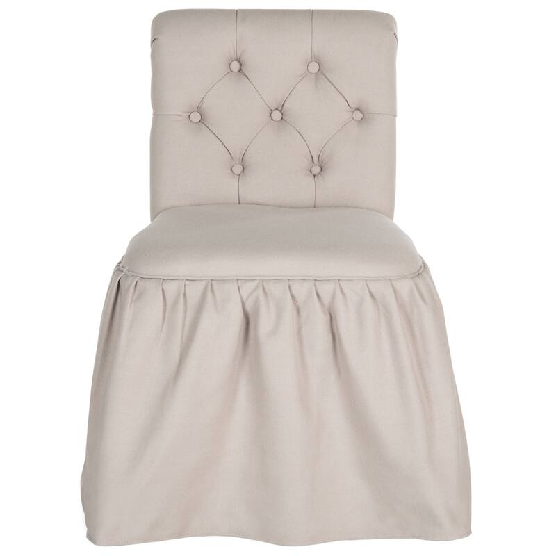 SAFAVIEH Qiana Vanity Chair - 19.7" x 23.6" x 31.9" - 20Wx24Dx32H - Taupe