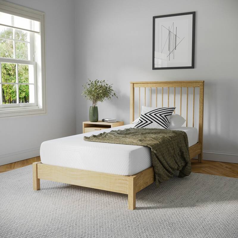 8 Inch Cooling Green Tea Pressure Relieving Memory Foam Mattress in a Box - Twin
