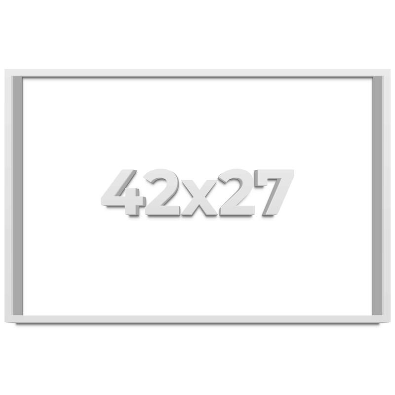 42x27 Shadow Box Frame White 1 Real Wood