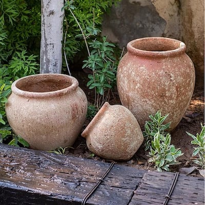 RusticReach Distressed Cement Plant Pot