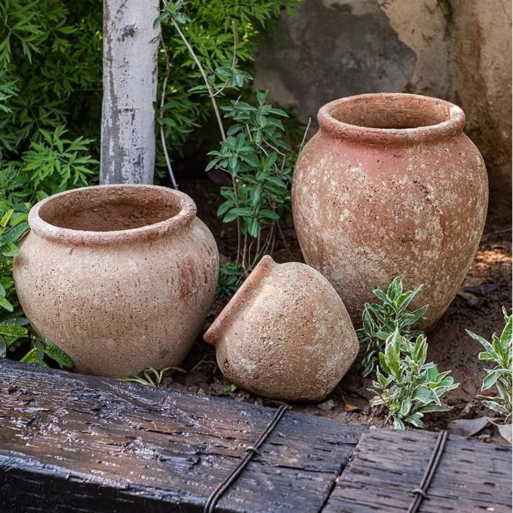RusticReach Distressed Cement Plant Pot