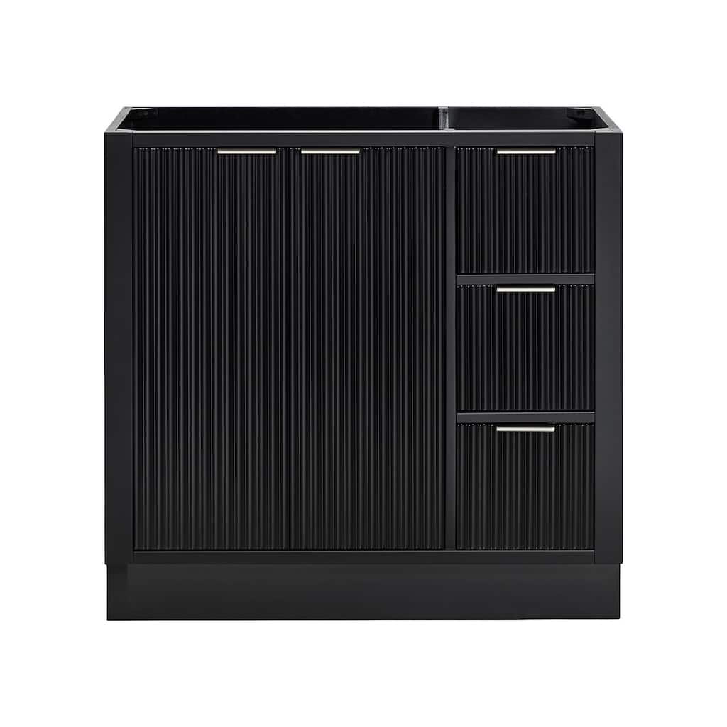 Ariel P36-L-BC Milan 36" Single Free Standing Vanity Cabinet