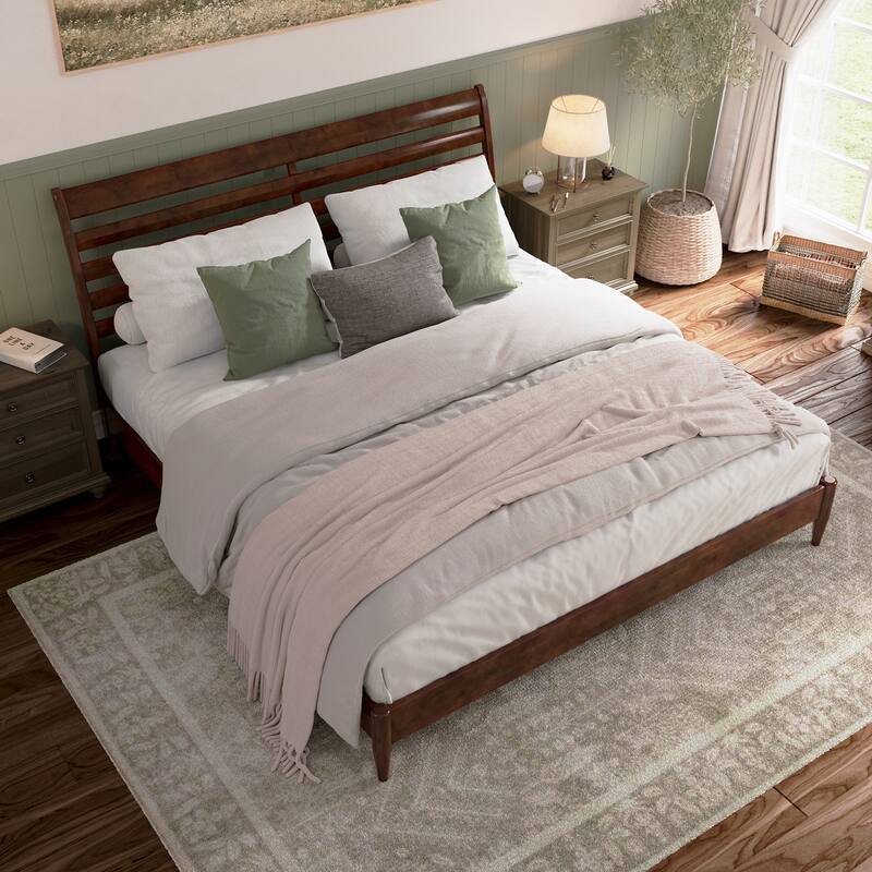 Savannah Solid Wood Low Profile Platform Bed