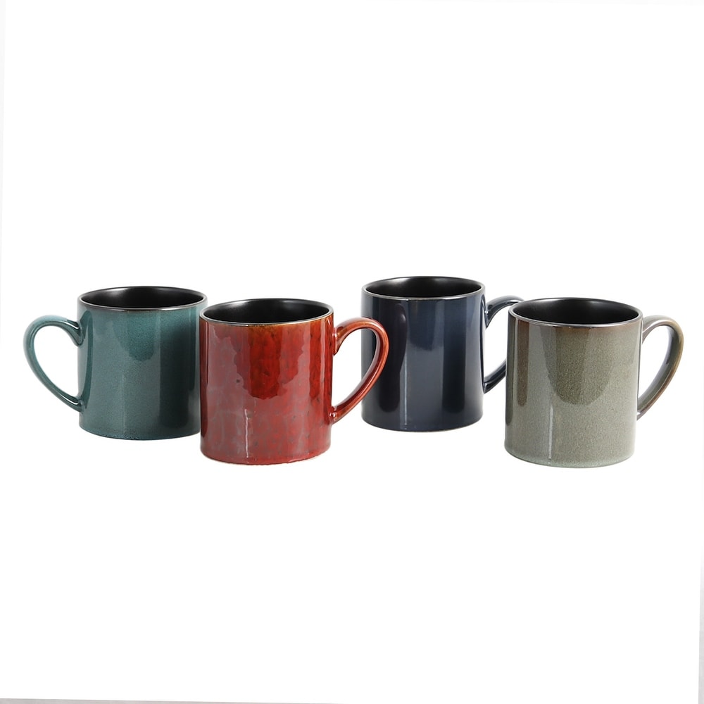 Gibson Home Gardenia Café 4-piece 16 oz. Assorted Mug Set - 9164651