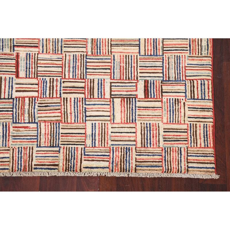 Gabbeh Kashkoli Area Rug Wool Hand-knotted Contemporary Foyer Carpet - 4'7" x 6'3"