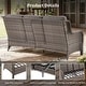 preview thumbnail 73 of 187, Outdoor Patio Sofa Swivel Chair with 6-Inch Thick Cushions Set