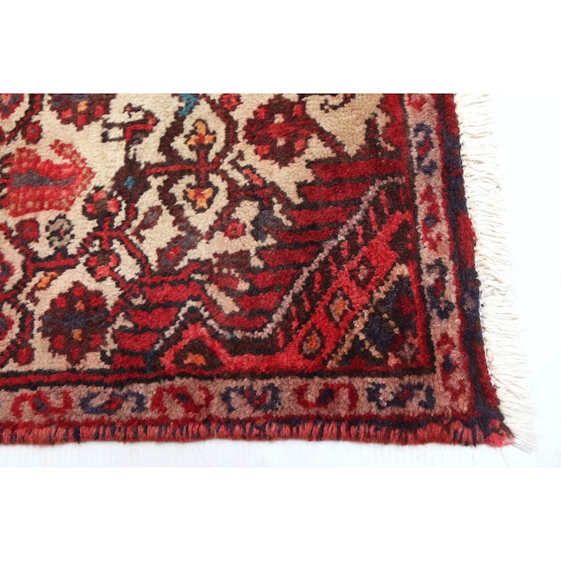 ECARPETGALLERY Hand-knotted Andelz Ivory Wool Rug - 3'2 x 13'0