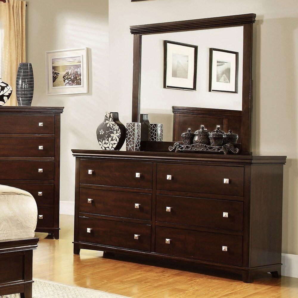 Dark cherry best sale wood dresser