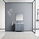 preview thumbnail 2 of 5, Jacques 30 in. W x 22 in. D Dark Grey Bath Vanity, White Quartz Top, Faucet Set, and 28 in. Mirror