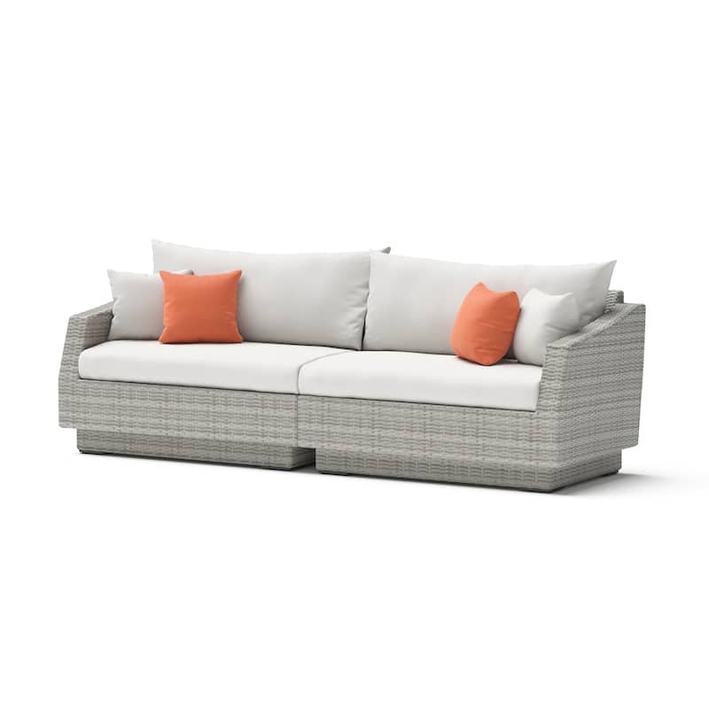 Cannes 8 Piece Sunbrella Outdoor Patio Motion Fire Set