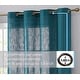 preview thumbnail 8 of 94, HLC.me Abbey Faux Linen Textured Semi Sheer Privacy Light Filtering Transparent Window Grommet Curtain Panels, Pair