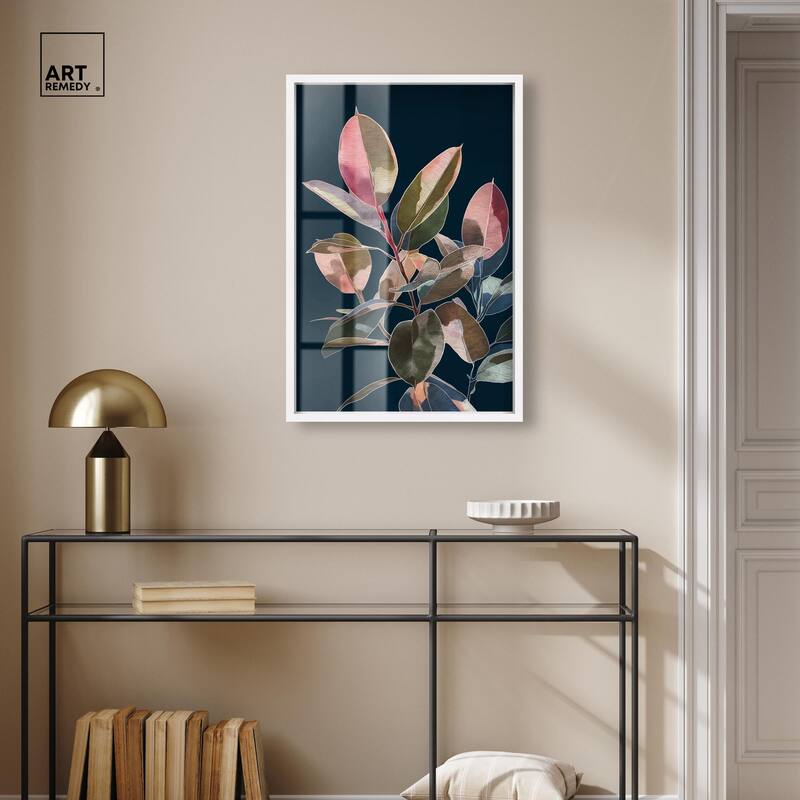 Fuchsia Frond I Shadowbox by Art Remedy
