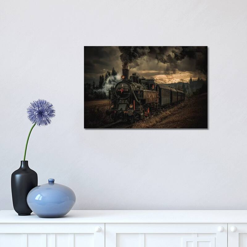 iCanvas "Gold Digger Train" by Hubert Bichler Canvas Print - 12x18x1.5