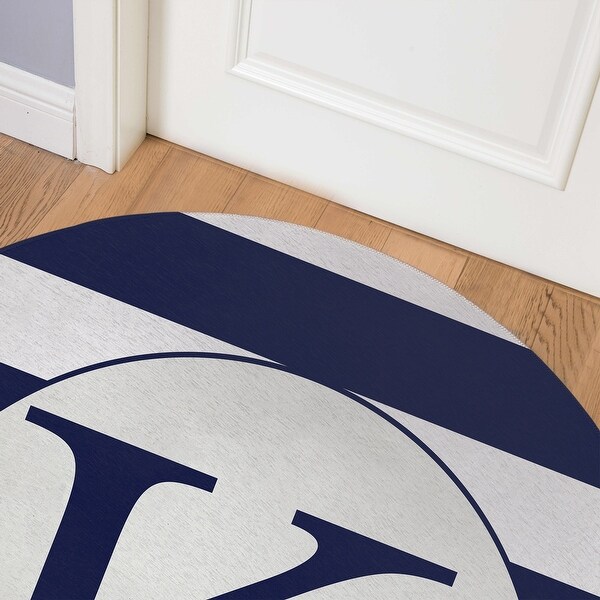 MONO NAVY STRIPED K Indoor Floor Mat By Kavka Designs. Opens flyout.