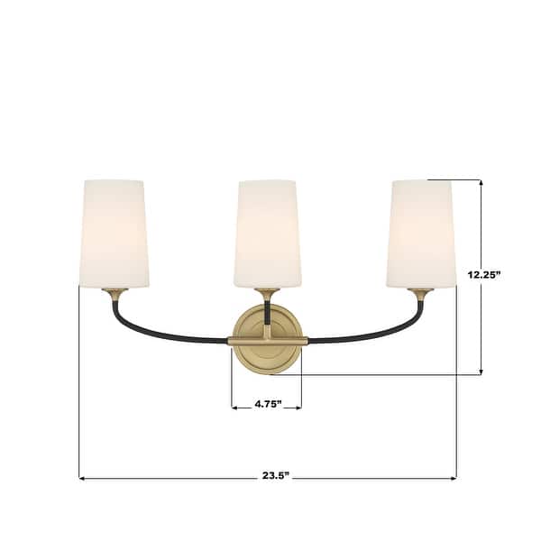Crystorama Lighting Group NIL-70013 Niles 3 Light 24" Wide Vanity
