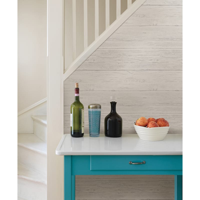 NuWallpaper Shiplap Peel & Stick Wallpaper - 216in x 20.5in x 0.025in