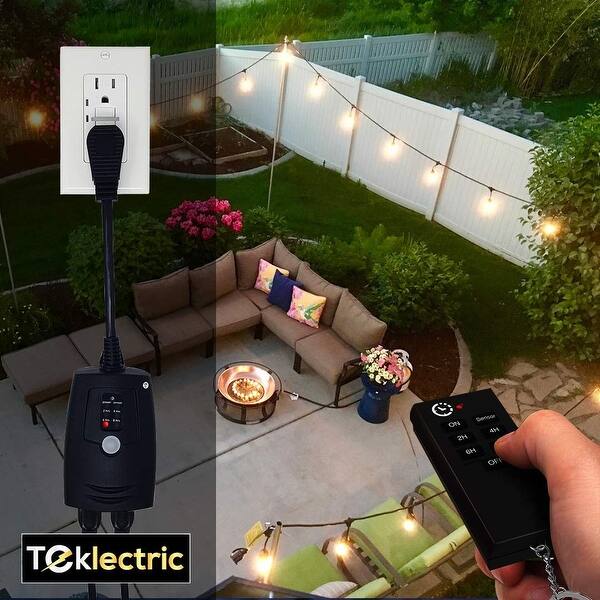 Shop Outdoor Remote Control Outlet With Wireless Remote And