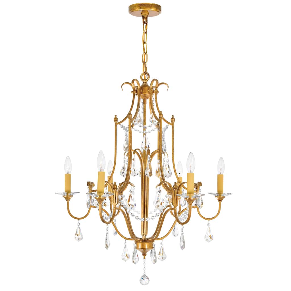 Electra 6 Light 28in Oxidized Bronze Chandelier - Oxidized Bronze