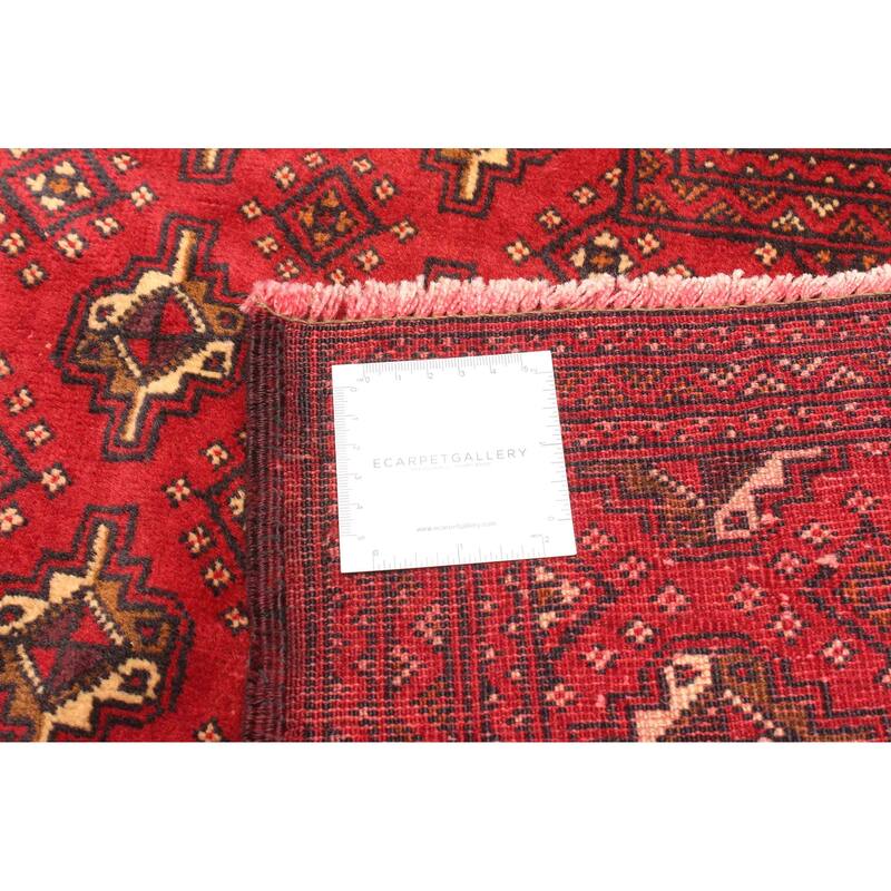 ECARPETGALLERY Hand-knotted Teimani Red Wool Rug - 2'11 x 4'7