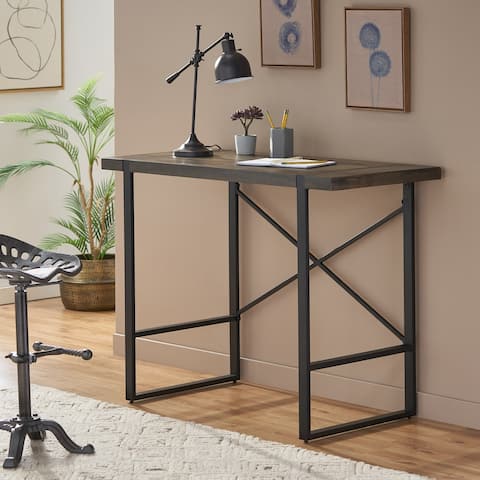 Glentana Modern Industrial Handcrafted Mango Wood Counter Height Desk by Christopher Knight Home
