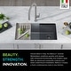 preview thumbnail 57 of 122, KRAUS Bellucci Workstation Undermount Granite Composite Kitchen Sink