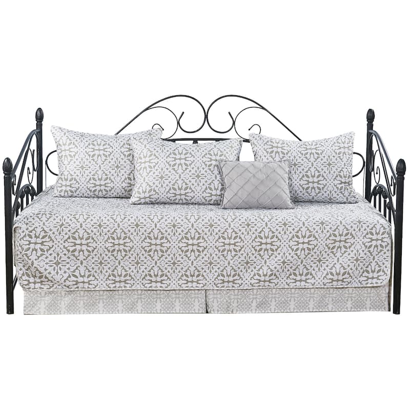 Serenta 6 Piece Cotton Blend Daybed Bedspread Coverlet Set - 75" x 39"