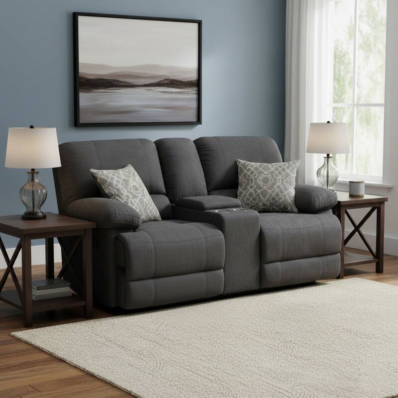 Kevin Upholstered Reclining Loveseat