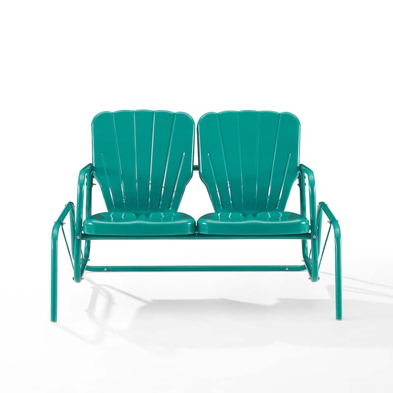 Crosley Ridgeland Outdoor Metal Loveseat Glider - 33"x47.5"x32.5"