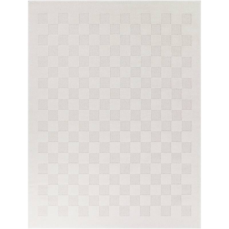 Abram Checkered High-Low Indoor/Outdoor Area Rug