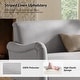 preview thumbnail 50 of 62, HULALA HOME Adika 51"W Farmhouse Striped Linen Upholstered Loveseat with Solid Wood Spindle Legs