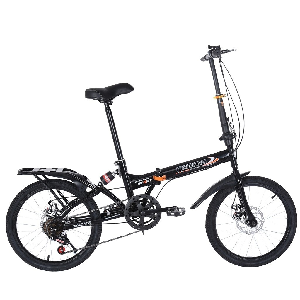 Details about   20in 7 Speed ​​City Folding Compact Suspension Mini Bike Bicycle Urban Commuters 