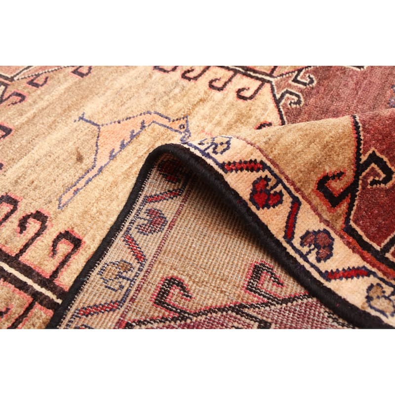 ECARPETGALLERY Hand-knotted Konya Anatolian Brown, Burgundy Wool Rug - 3'3 x 6'6